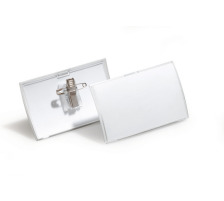 DURABLE Namensschild Click Fold m.Kombiklemme, 54x90mm 25Stk., 8214/19