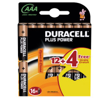 DURACELL Batterien Plus Power AAA/1,5 V Micro 16 Stck, LR03/MN24