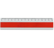 DUX Lineal Joy Color 15cm Alu, rot, FA-JC/15R