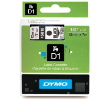 DYMO Ruban D1 noir/transp. 12mm/7m, S0720500