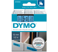 DYMO Schriftband D1 schwarz/blau 12mm/7m, S0720560