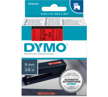 DYMO Ruban D1 noir/rouge 9mm/7m, S0720720