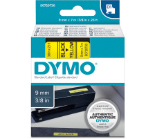 DYMO Ruban D1 noir/jaune 9mm/7m, S0720730