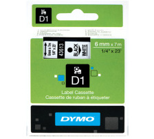 DYMO Ruban D1 noir/blanc 6mm/7m, S0720780