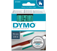 DYMO Ruban D1 noir/vert 19mm/7m, S0720890