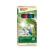 EDDING Permanent Marker 21 1.5-3mm 4 couleurs, 21-E4