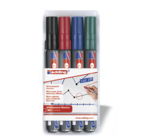 EDDING Boardmarker 250 1.5-3mm 4 couleurs ass. Blister, 250BLI123