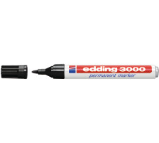 EDDING Permanent Marker 3000 1.5-3mm schwarz, wasserfest, 3000-1
