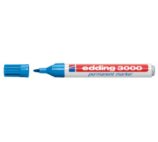 EDDING Permanent Marker 3000 1,5-3mm bleu clair, 3000-10