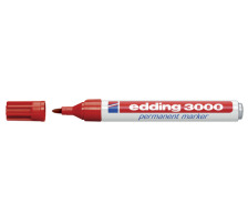 EDDING Permanent Marker 3000 1.5-3mm rot, wasserfest, 3000-2