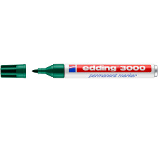 EDDING Permanent Marker 3000 1.5-3mm grn, wasserfest, 3000-4