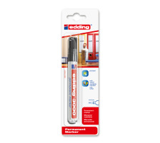 EDDING Permanent Marker 3000 1.5-3mm schwarz Blister, 3000-1BL