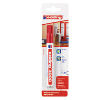 EDDING Permanent Marker 3000 1.5-3mm rot Blister, 3000-2BL