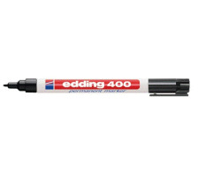 EDDING Marqeur permanent 400 1mm noir Blister, 400BLI-1
