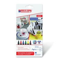 EDDING Marqueur porcelaine 4200 1-4mm 6 Family Colours, 4200-E6-F
