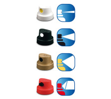 EDDING Tte de spray 3 couleurs/6 pcs. Blister, 5200-SET