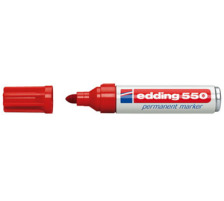 EDDING Permanent Marker 550 3-4mm rot, 550-2
