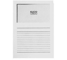 ELCO Sichthlle Ordo 120g A4 weiss, Fenster 100 Stck, 29489.10