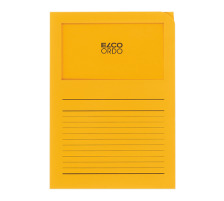 ELCO Sichthlle Ordo 120g A4 goldgelb, Fenster 100 Stck, 29489.42