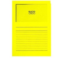 ELCO Sichthlle Ordo 120g A4 intensivgelb, Fenster 100 Stk., 29489.72