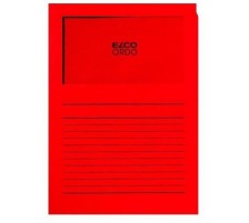 ELCO Sichthlle Ordo 120g A4 rot, Fenster 100 Stck, 29489.92