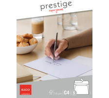 ELCO Envelope Prestige C4 120g,blanc,s.fentre 5 pcs., 70422.12