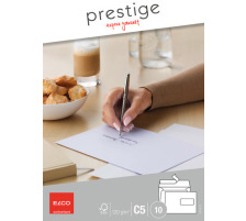 ELCO Envelope Prestige C5 120g,blanc,fent. dr. 10 pcs., 73115.12