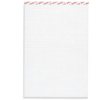 5 X ELCO Bloc-notes quadrill 5mm A4 blanc, 70gm2 100 flls., 73421.18