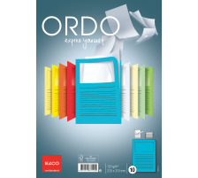 ELCO Sichthlle Ordo 120g A4 intensivblau, Fenster 10 Stck, 73695.32