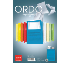 ELCO Sichthlle Ordo 120g A4 blau, Fenster 10 Stck, 73695.33
