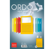 ELCO Sichthlle Ordo 120g A4 goldgelb, Fenster 10 Stck, 73695.42