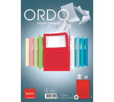 ELCO Sichthlle Ordo 120g A4 rot, Fenster 10 Stck, 73695.92