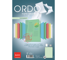 ELCO Dossier Ordo transparent A4 vert 10 pices, 73696.64