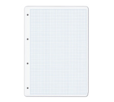 ELCO Bloc perfor quadrill 4mm A4 blanc, 100g, 4 trous 80 flls., 74417.17