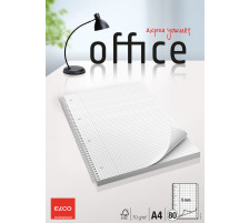 ELCO College Office quadr. 5mm A4 blanc, 70g 80 flls., 74437.18