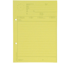ELCO Bloc telephone avec montre A5 jaune, 65gm2 80 flls., 74584.79