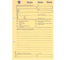 ELCO Bloc de tlphone Recycling A5 jaune, 65gm2, A/F 80 fl. 5pcs., 74586.79