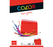 ELCO Enveloppe Office s/fentre C5 100g, rouge 25 pcs., 74618.92