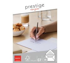 ELCO Envelope Prestige C7 100g,blanc,s.fentre 25 pcs., 79307.12