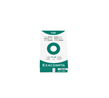 EXACOMPTA Cartes-fiche lign A7 blanc 100 pcs., 13800B