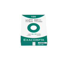 EXACOMPTA Cartes-fiche lign A6 blanc 100 pcs., 13809B