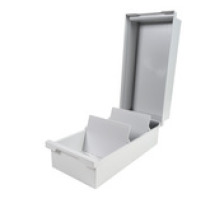 EXACOMPTA Caisse defichier A6 gris, 51240D