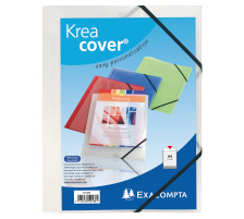 EXACOMPTA Gummibandmappe A4 weiss-transp., 55188E