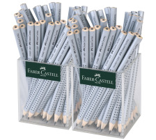 FABER-CASTELL Bleistifte Grip Jumbo 4mm/HB Kcher, silber 72 Stck, 111965