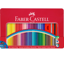 FABER-CASTELL Crayon de couleur Colour Grip 48 pcs, tui, 112448