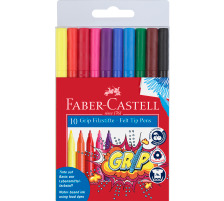 FABER-CASTELL Grip Colours 10 Farben, Etui, 155310