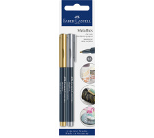 FABER-CASTELL Metallic Marker 1,5mm or/argent 2 pcs., 160796