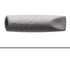 FABER-CASTELL Gomme capuchon GRIP 2001 gris, 10x10x40mm 2 pices, 187000