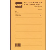 FAVORIT Devis livre mesure D/F A4 blanc 50x2 feuilles, 2078 OK