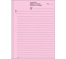FAVORIT Lieferscheine D/F/I A5 rot/gelb/weiss 50x3 Blatt, 8233OK
